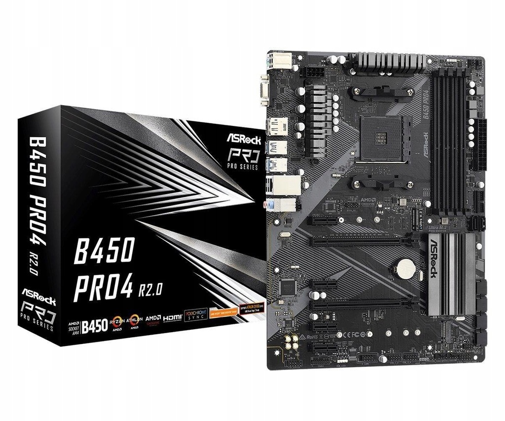 Płyta główna ASRock B450 Pro4 R2.0 ATX