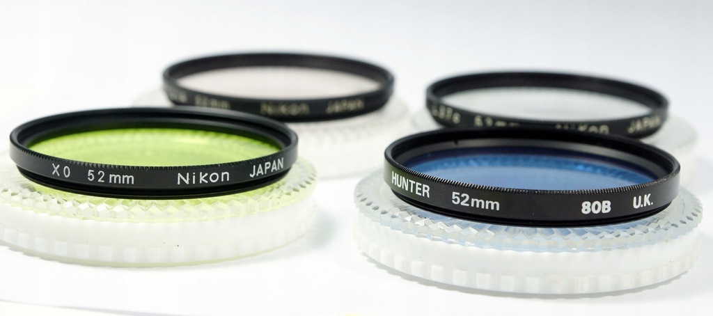 zestaw filtrów 4 szt Nikon Hunter 52mm 80B X0 L37c