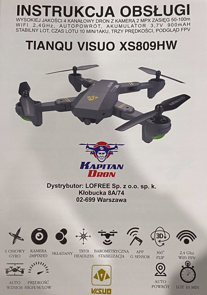 Купить Дрон Visuo XS809HWG 3AKU FPV 720p, полная карта 16 ГБ: отзывы, фото, характеристики в интерне-магазине Aredi.ru