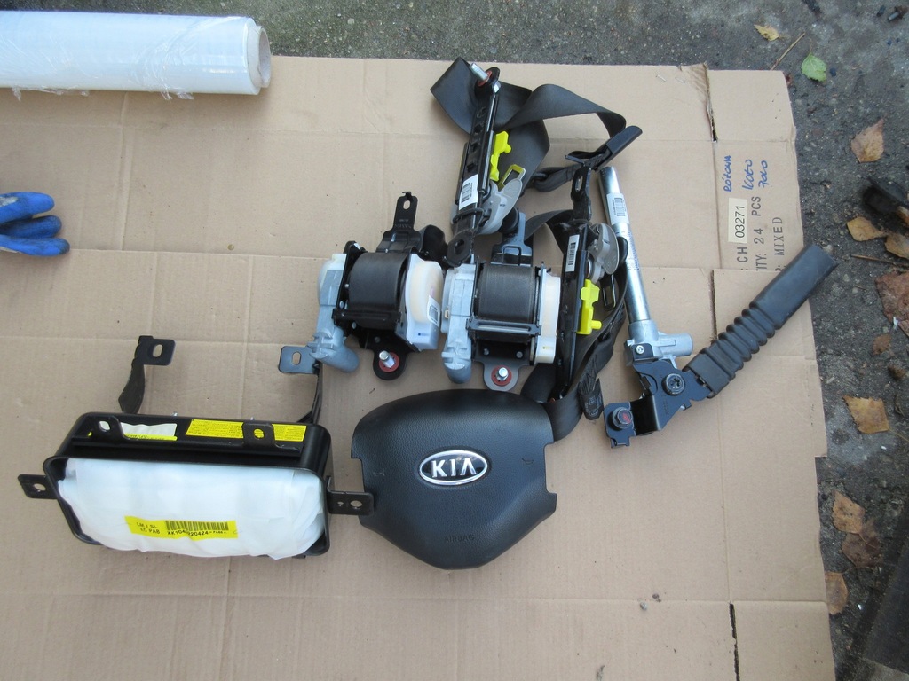 KIA SPORTAGE III AIRBAG PODUSZKI PASY KOMPLET 9777068688 oficjalne