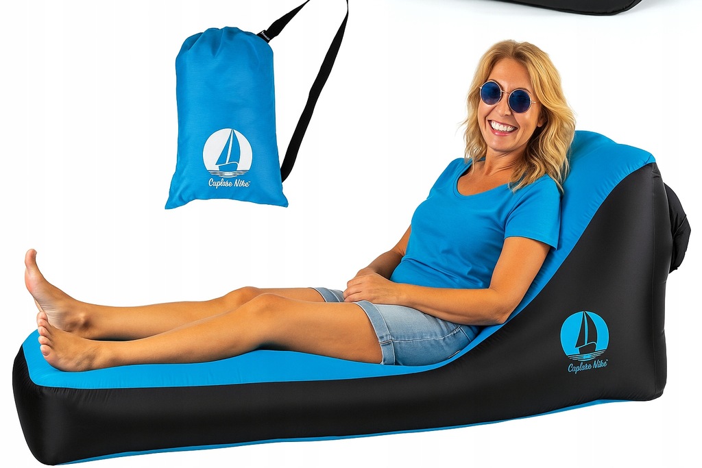 Wytrzymały materac dmuchany Lazy Bag – duży leżak na plażę AIR SOFA