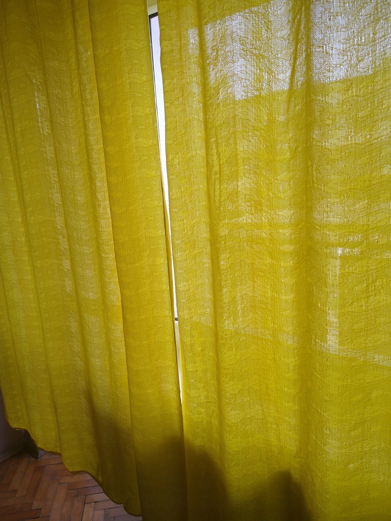 Zasłony żółte 210x160 x2