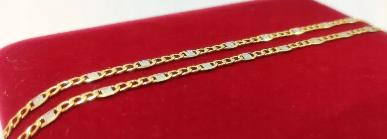 PIĘKNY ZŁOTY ŁAŃCUSZEK / GRECKI WZÓR / 585/3,01G/DŁ. 45 CM [240416010]