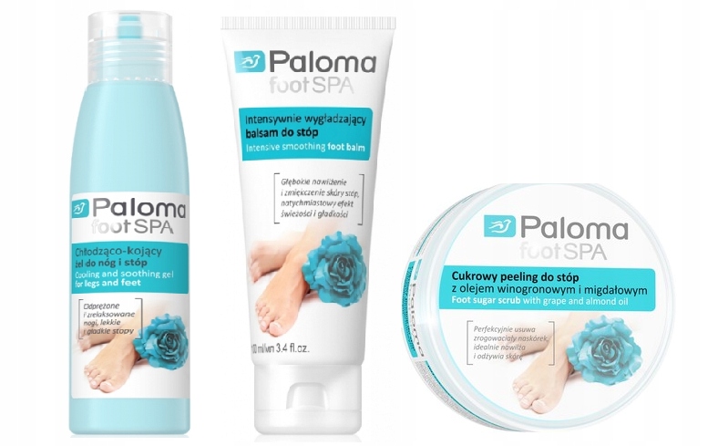 PALOMA ZESTAW DO STÓP PEELING BALSAM ŻEL LATO/ZIMA