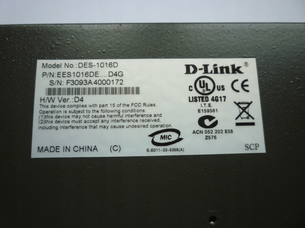 Switch D Link Des 1016d 16 Portow Oficjalne Archiwum Allegro