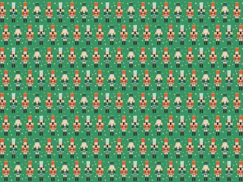 Papier do pakowania - Dziadek do orzechów 70x200cm