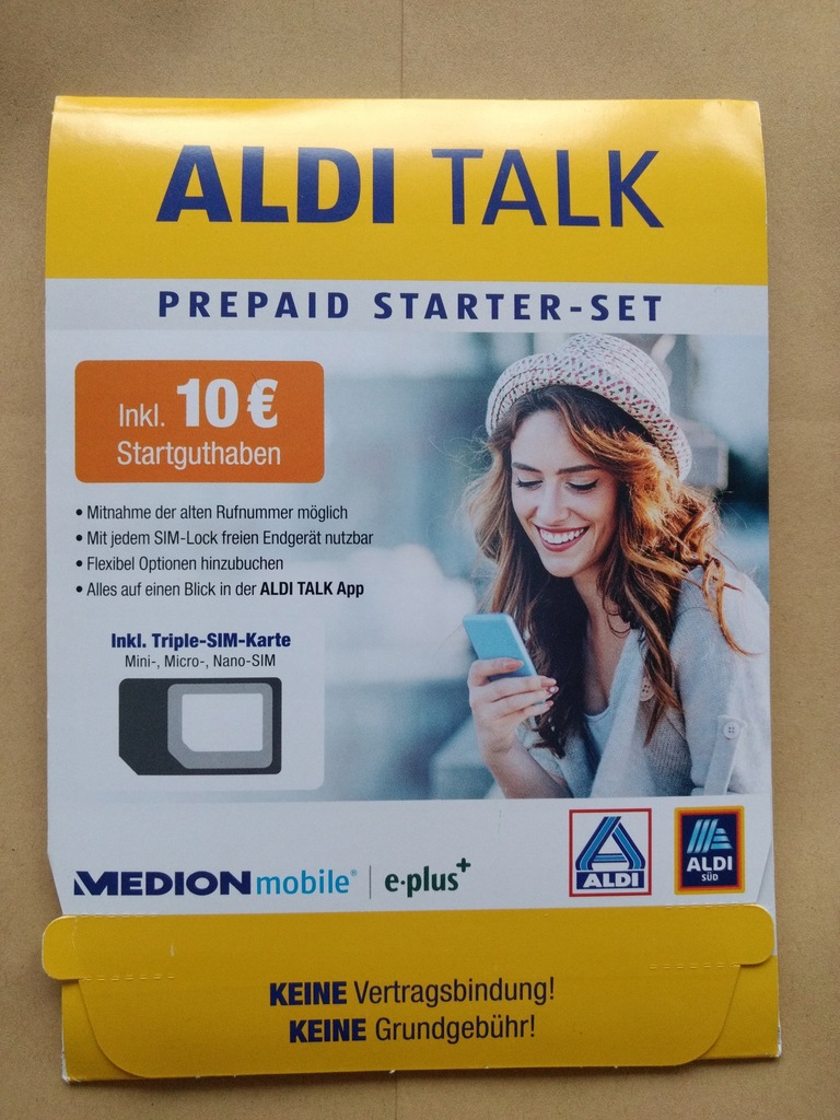 Aldi Talk starter sim niemiecka karta