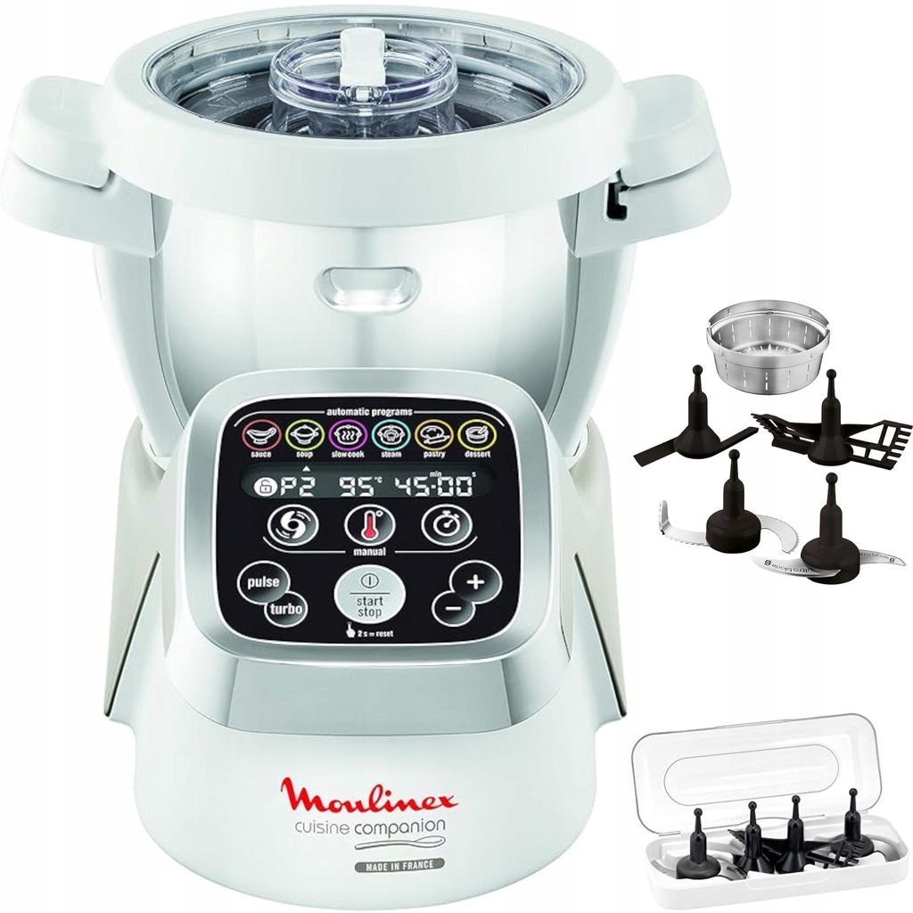 MARKOWY MOCNY ROBOT KUCHENNY COUSINE COMPANION 1550W AUTOMATYCZNE PROGRAMY