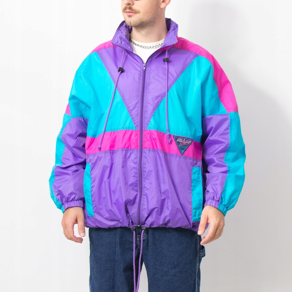 Kurtka VINTAGE lata 90s ortalion wiatrówka XL
