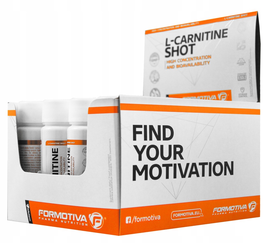 FORMOTIVA L-CARNITINE SHOT 20x60ML REDUKCJA RZEŹBA