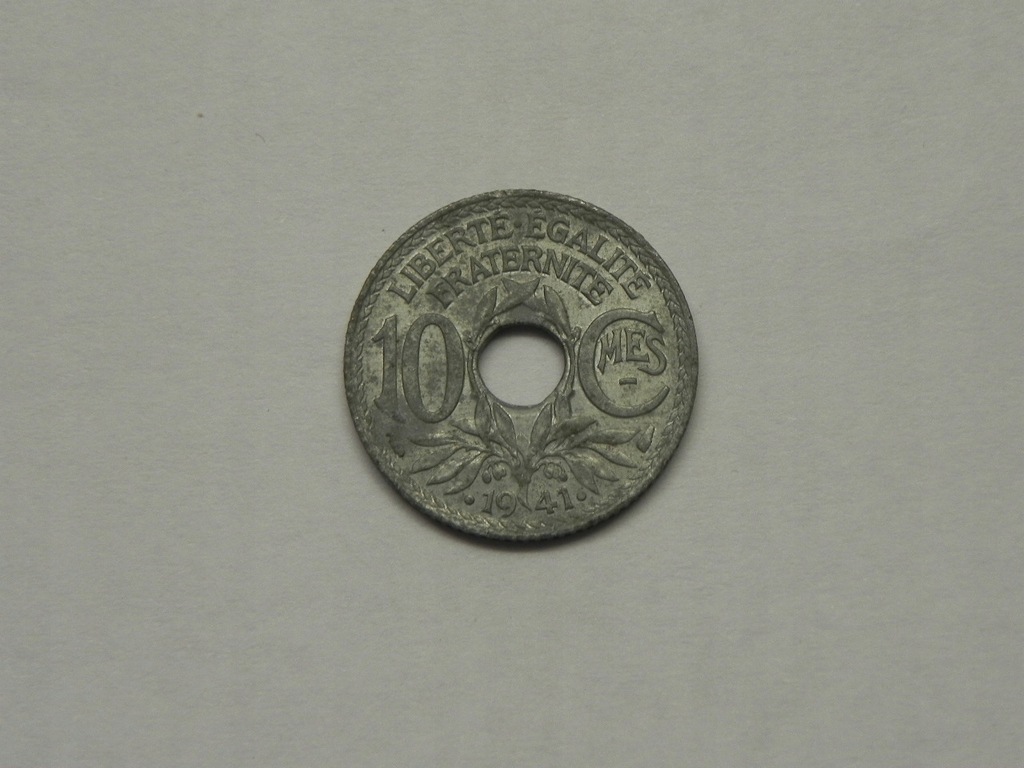 38945/ 10 CENTIMES 1941 FRANCJA