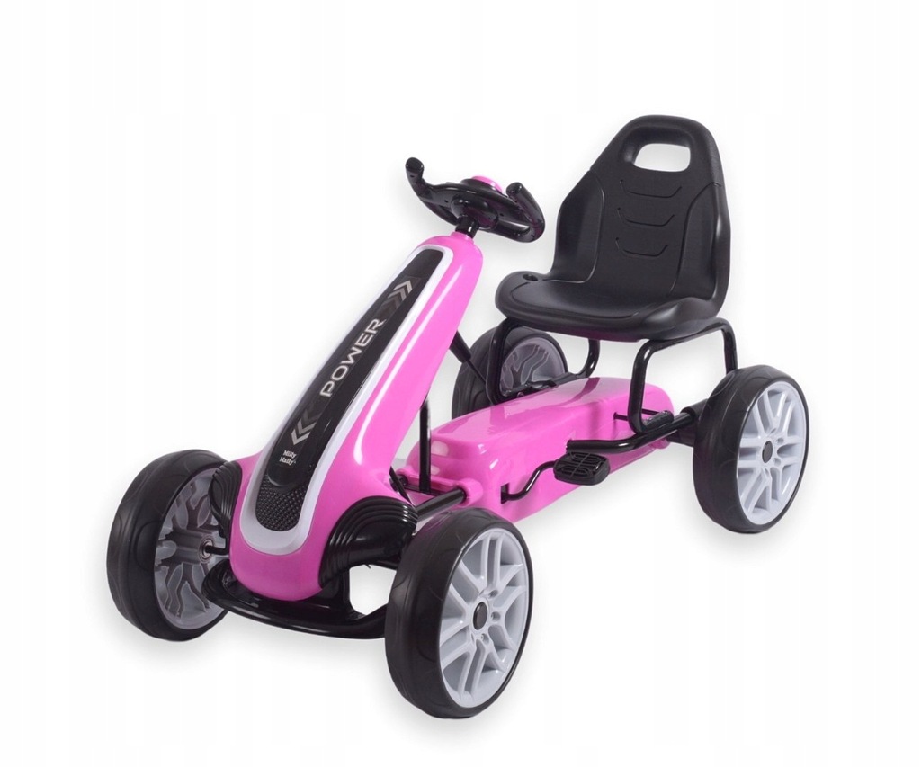 gokart na pedały shumee Milly Mally Power Pink