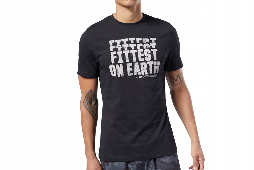 REEBOK CROSSFIT FITTEST ON EART (L) Męski T-shirt