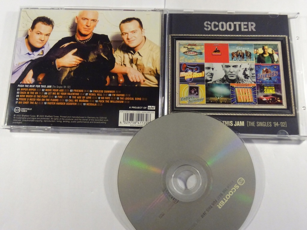 SCOOTER PUSH THE BEAT FOR THIS JAM SINGLES 94 - 02