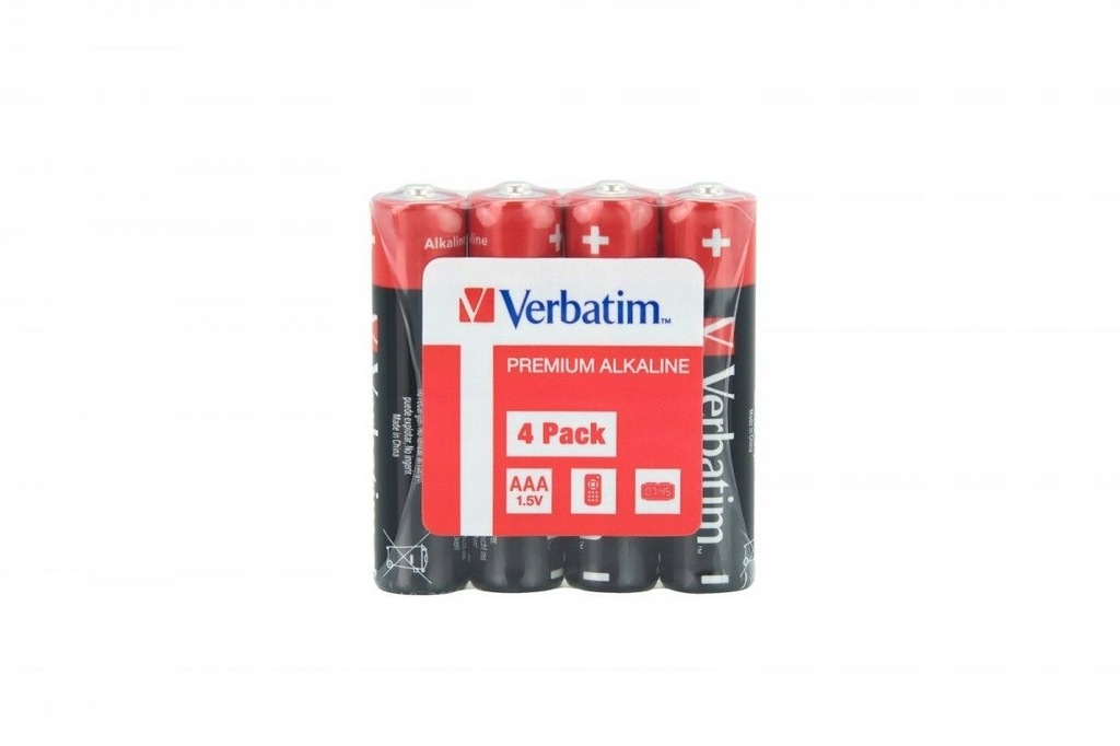 Verbatim Bateria alkaliczna LR3 (AAA)(4szt.) shrin