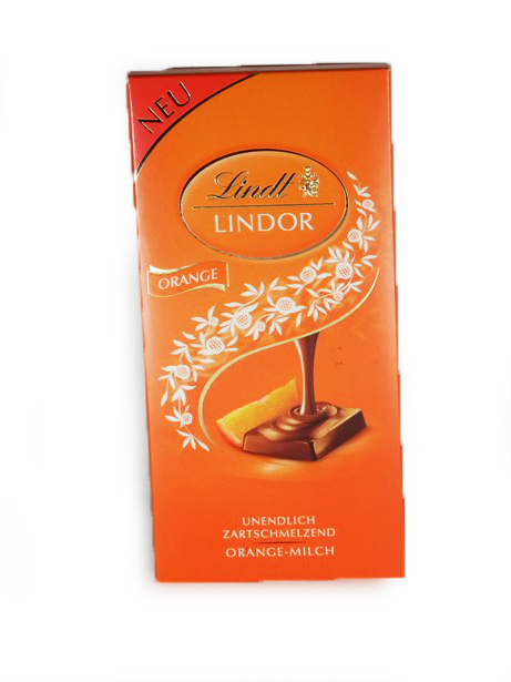 CZEKOLADA LINDT LINDOR Pomarańczowa 100g Orange