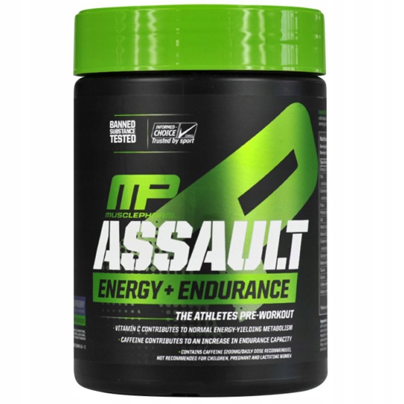 MUSCLE PHARM ASSAULT ENERGY+ENDURANCE 333G TAURYNA