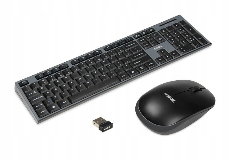 Zestaw klawiatura + mysz IBOX DESKTOP PRO KIT IKMS606W (USB 2.0; (US); kolo