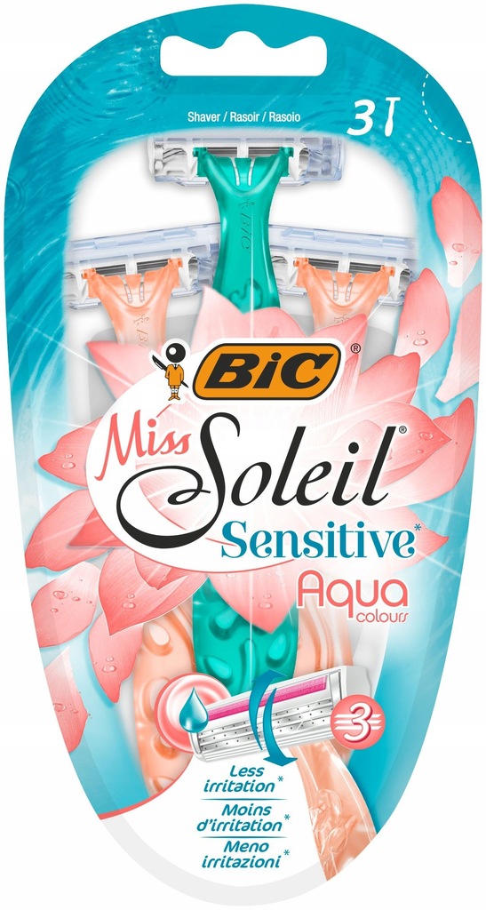 Bic Miss Soleil Sensitive Maszynki dla kobiet 3szt