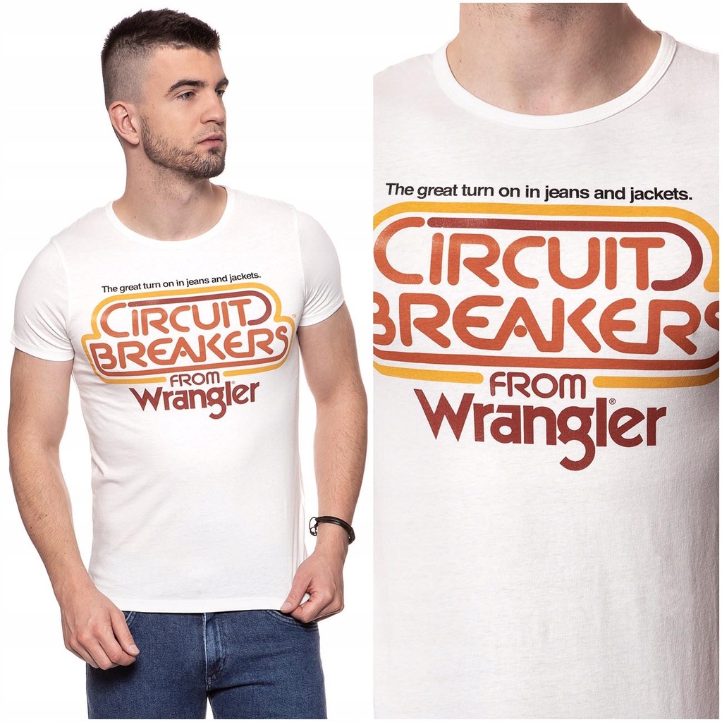 WRANGLER CIRCUIT MĘSKA KOSZULKA T-SHIRT NADRUK M