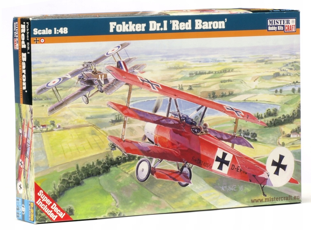 Купить МОДЕЛЬ САМОЛЕТА FOKKER Dr. I RED BARON ДЛЯ ПОСТРОЙКИ: отзывы, фото, характеристики в интерне-магазине Aredi.ru