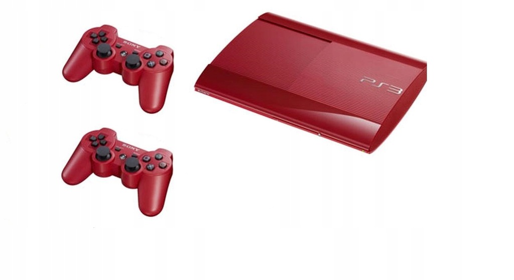 Konsola PS3 SuperSlim 500GB Czerwona 2XPad Unikat