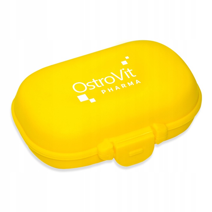 OstroVit Pill Box Żółty - Pojemnik na tabletki