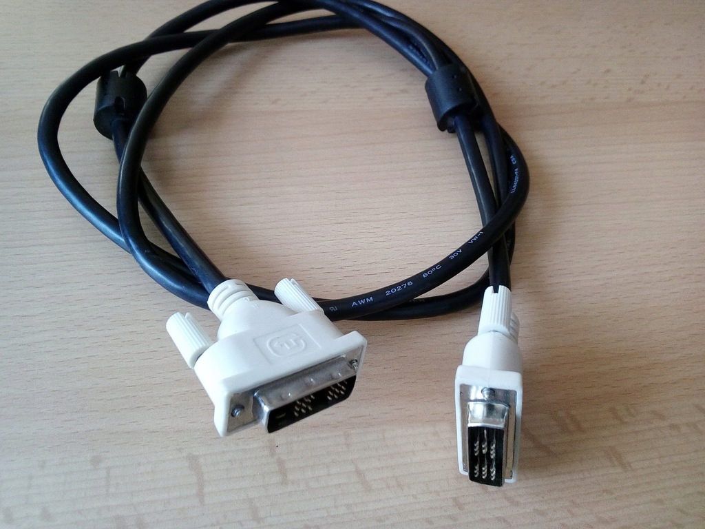 Kabel cyfrowy DVI przewód 18 PIN LCD 1,7m