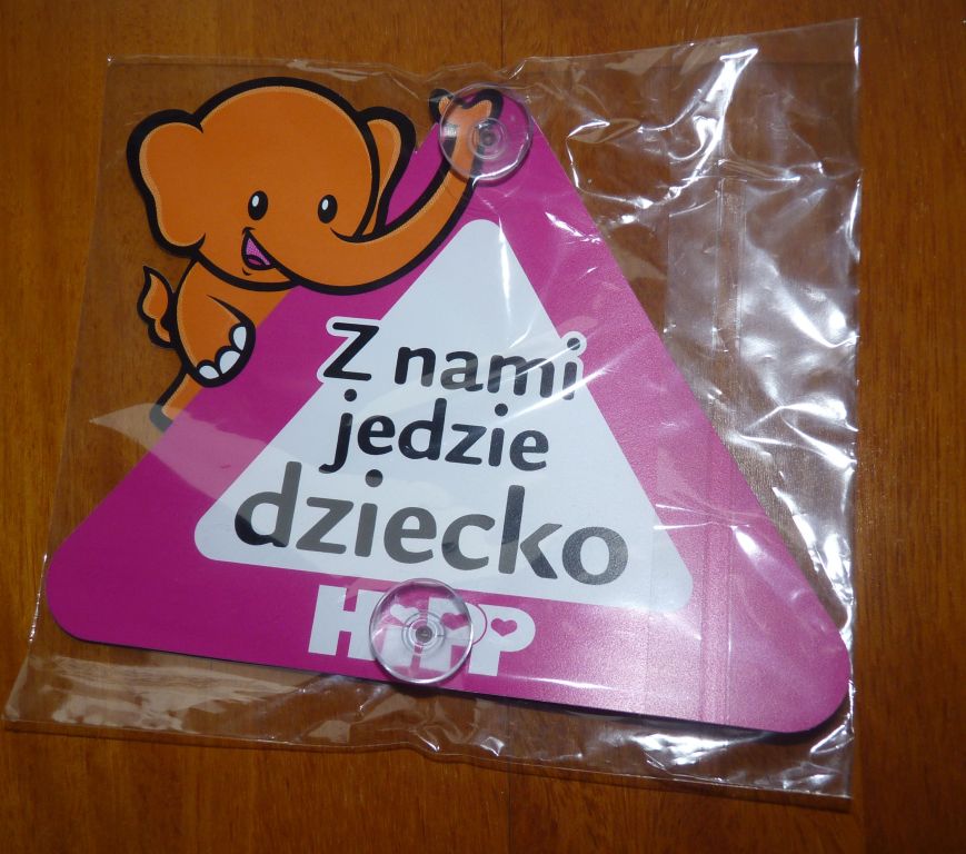 JEDZIE Z NAMI DZIECKO przyssawka WOŚP