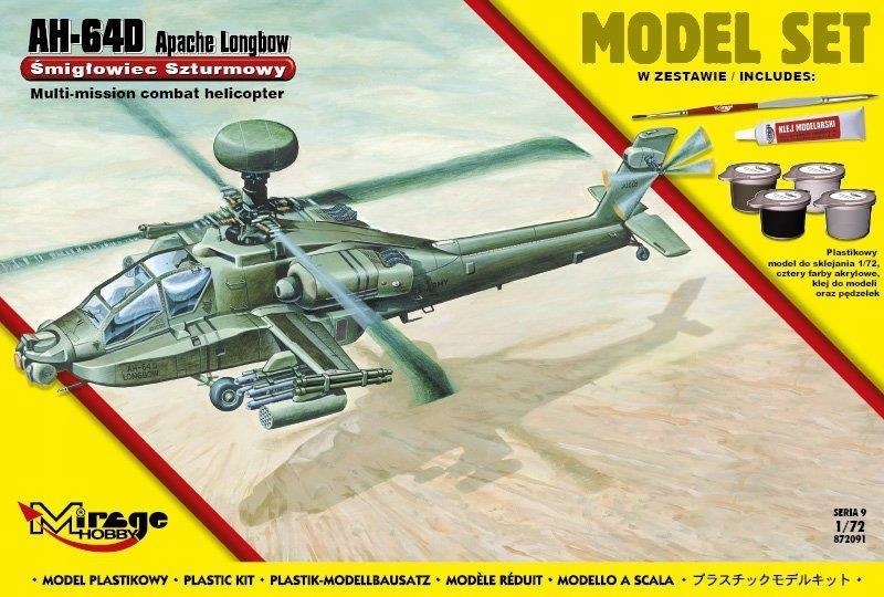 Śmigłowiec szturmowy 872091 AH-64D APACHE 1:72