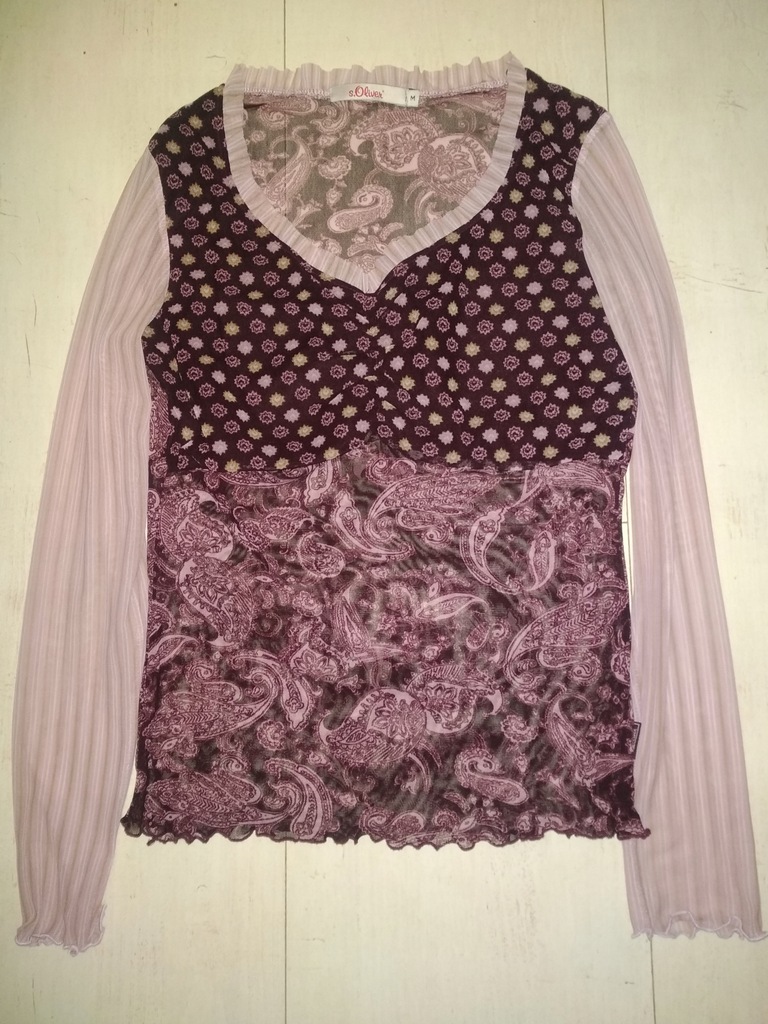 Bluzka fioletowa różowa s, Oliver 36 S/38 M