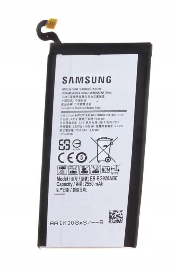 ORYGINALNA BATERIA SAMSUNG GALAXY S6 G920F 2550mA