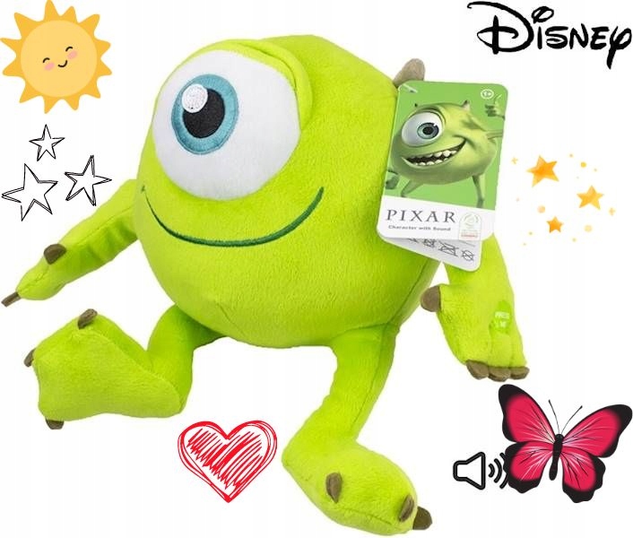 MASKOTKA POTWORY SPÓŁKA 26CM DŹWIĘK MIKE WAZOWSKI