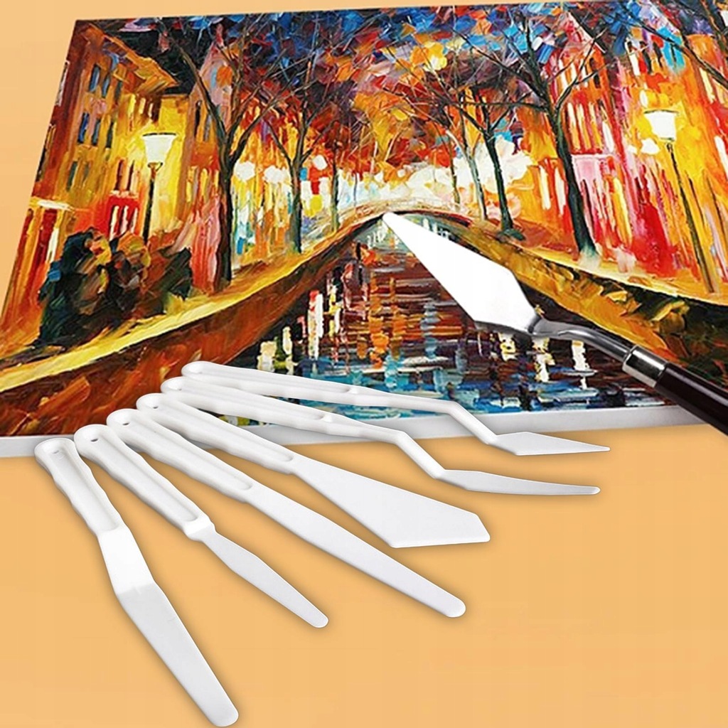 Palette Knife Versatile Smearing Color Mixing Scraper Painting Knives Set