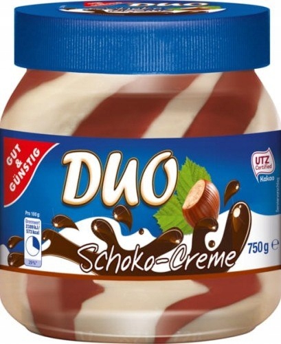 Krem orzechowy Schoko Duo 750 g