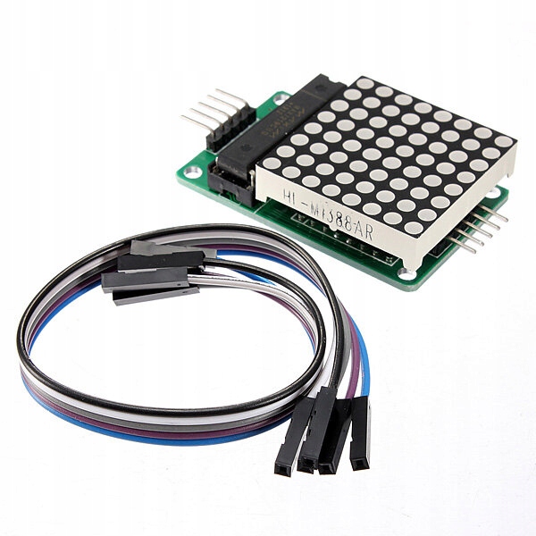 Moduł kontrolny MAX7219 do wyświetlacza LED Dot Matrix z kablem Dupont