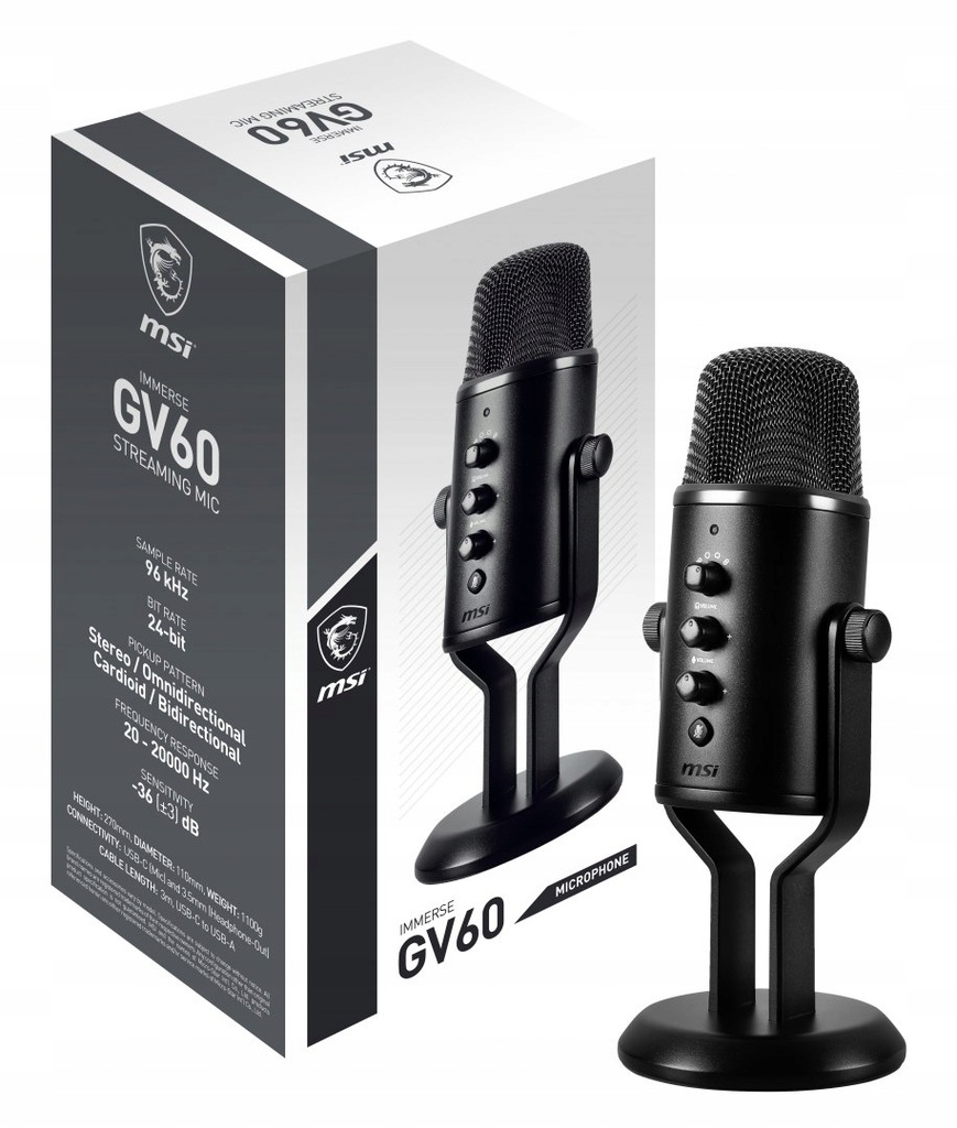 Mikrofon MSI IMMERSE GV60 STREAMING MIC