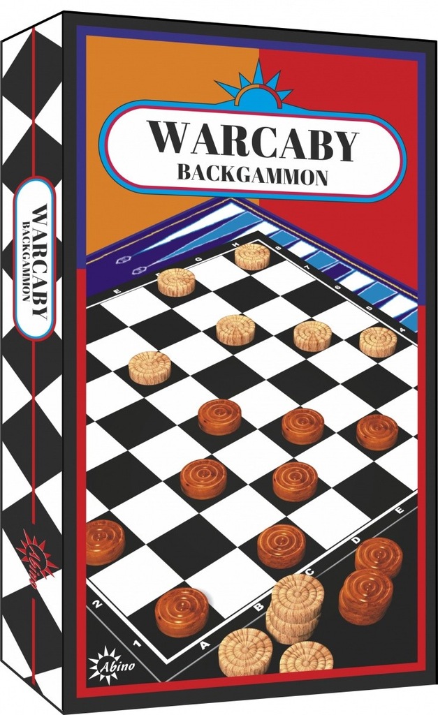 ABINO Gra Warcaby Backgammon