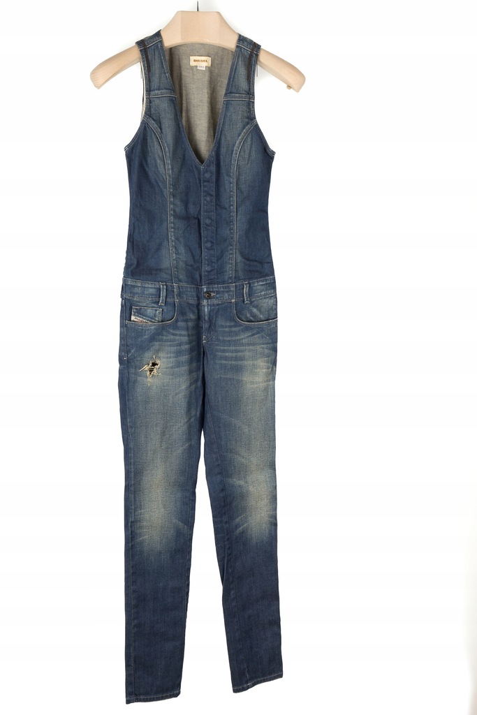 DIESEL - fantastyczny kombinezon jeans - S