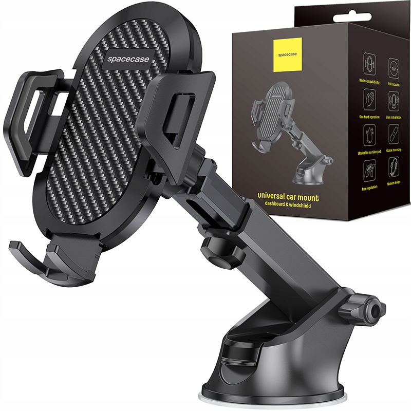 UCHWYT DO SAMOCHODU NA TELEFON SZYBĘ DESKĘ KOKPIT SAMOCHODOWY MOCNY