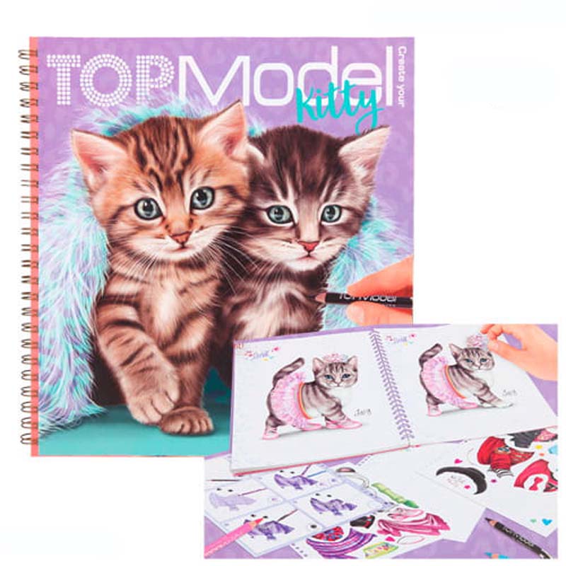 Szkicownik Kitty KOTKI TOP MODEL Kolorowanka 11133