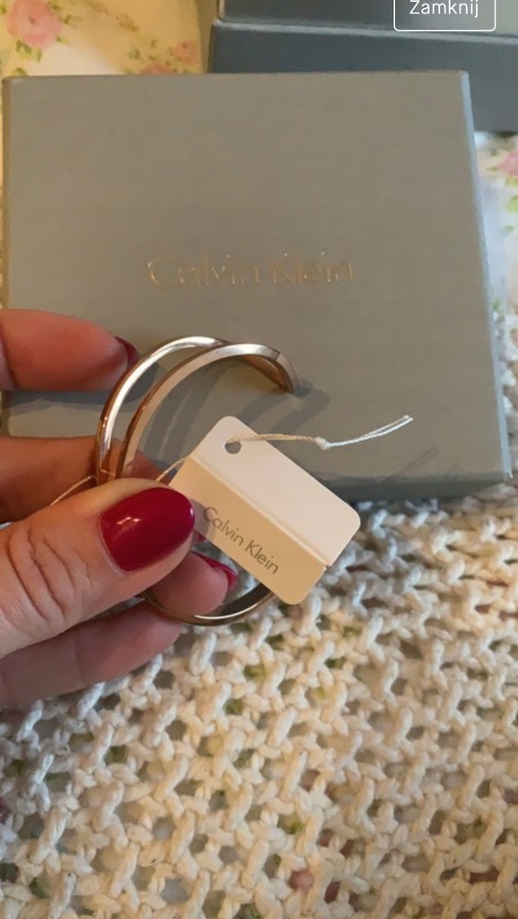 Calvin Klein nowa bransoletka różowe złoto