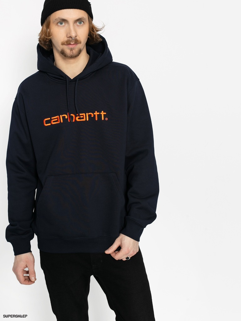 CARHARTT BLUZA MĘSKA GRANATOWA Z KAPTUREM XL 1BRA