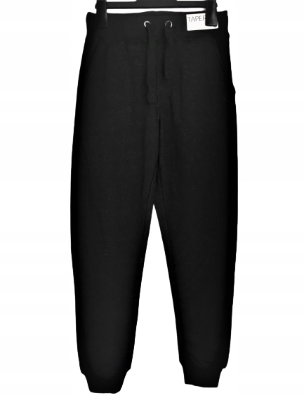 Spodnie joggery dres DRESOWE 152 czarne CUBUS