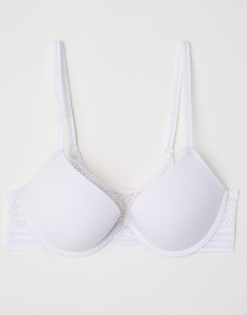 DA4685 H&M__XXZ BIAŁY BIUSTONOSZ PUSH-UP__100B