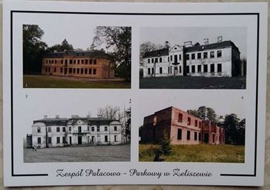 Pocztówka z Pałacem w Żeliszewie