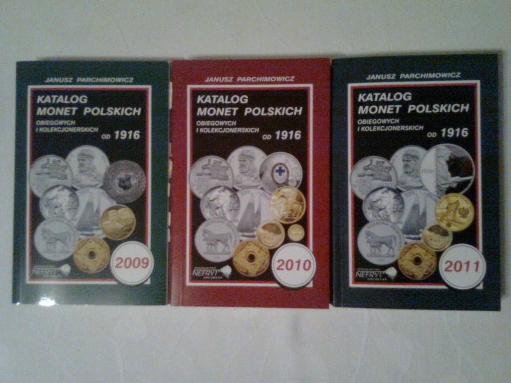 3 x katalog monet polskich 2009 / 2010 / 2011