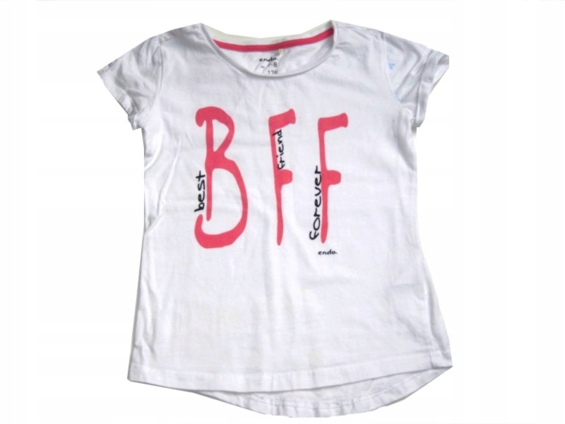 ENDO śmietankowa bluzka koszulka z napisem BFF 128