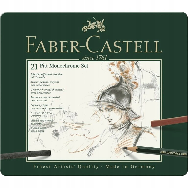 FABER-CASTELL ZESTAW SZKICOWY PITT MONOCHROME 21