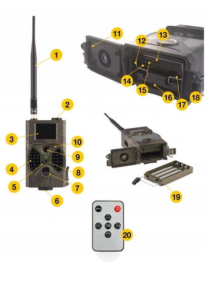 Купить Фотоловушка лесная камера GSM MMS SMS HC-300M PILOT: отзывы, фото, характеристики в интерне-магазине Aredi.ru
